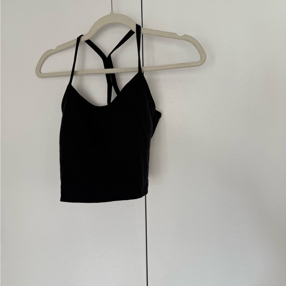 Beyond Yoga Spacedye Black Cropped Tank
